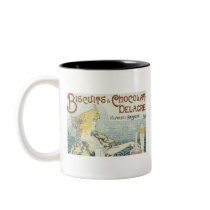 Biscuits & Chocolat Delacre Vintage Ad Coffee Mugs