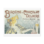 Biscuits & Chocolate Delacre - distressed Post Card