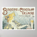 Biscuits & Chocolate Delacre - distressed posters