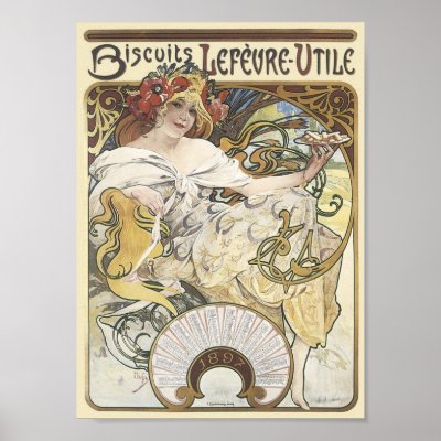 Biscuits Lefevere-Utile Vintage Ad by vintagegiftmall