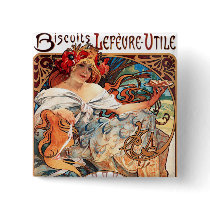 Biscuits Lefevre-Utile, Mucha Button