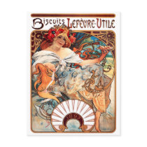 Biscuits Lefevre-Utile, Mucha Postcards