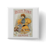 Biscuits Pernot Vintage Food Ad Art Buttons