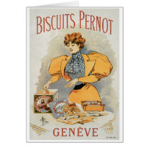 Biscuits Pernot Vintage Food Ad Art Cards