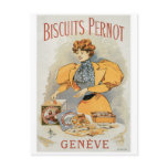 Biscuits Pernot Vintage Food Ad Art Post Card