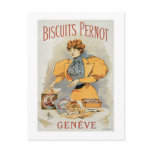 Biscuits Pernot Vintage Food Ad Art Post Card