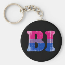 BISEXUAL 1 distressed.png Key Chain