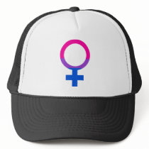 Bisexual Female Pride Symbol Trucker Hat