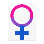 Bisexual Female Pride Symbol Post Card