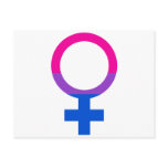 Bisexual Female Pride Symbol Postcards