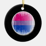 Bisexual Flag Button distressed.png Ornament