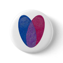 Bisexual Heart Pinback Buttons