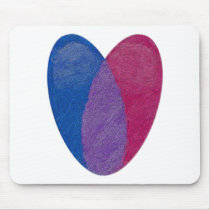 Bisexual Heart Mousepad