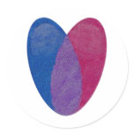 Bisexual Heart Stickers
