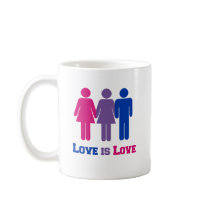 Bisexual Love is Love Mugs