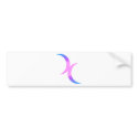 Bisexual Moon bumper stickers