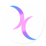 Bisexual Moon stickers
