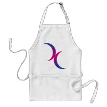 Bisexual moon symbol aprons
