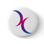 Bisexual moon symbol pinback button