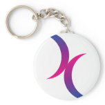 Bisexual moon symbol key chains