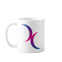 Bisexual moon symbol mugs