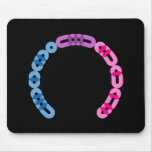 Bisexual Morse Code Arc Mousepad