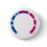 Bisexual Morse Code Arc Round Button