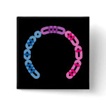 Bisexual Morse Code Arc Square Button
