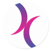 Bisexual on symbol stickers