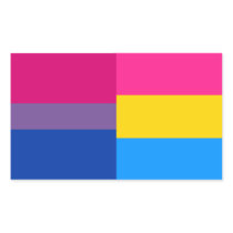 Bisexual/pansexual flag stickers