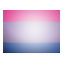 BISEXUAL PRIDE 3D COLORS POSTCARDS