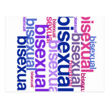 BISEXUAL PRIDE CLUSTER POSTCARDS