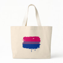 Bisexual Pride Colours Tote Bags