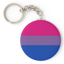Bisexual Pride Flag Keychain