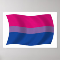 Bisexual Pride Flag Poster Print