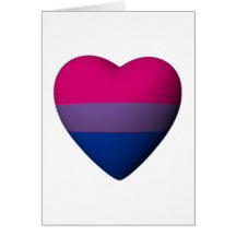 BISEXUAL PRIDE HEART -.png Cards
