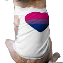 BISEXUAL PRIDE HEART -.png Dog Tee Shirt