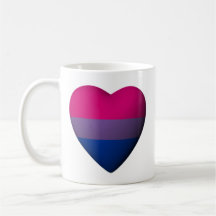 BISEXUAL PRIDE HEART -.png Mugs