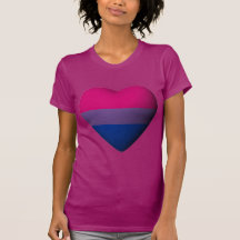 BISEXUAL PRIDE HEART -.png Tshirt