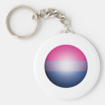 BISEXUAL PRIDE SPHERE -.png Key Chains