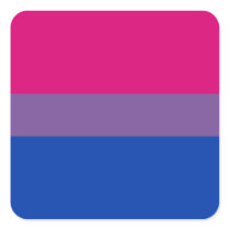 Bisexual Pride stickers - rounded