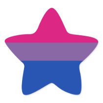 Bisexual Pride stickers - stars