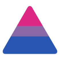 Bisexual Pride stickers - triangles