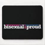 Bisexual&proud Black Mousepad