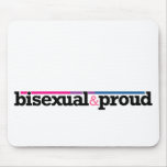 Bisexual&proud White Mousepad