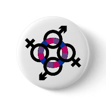 Bisexual Ring Pinback Buttons