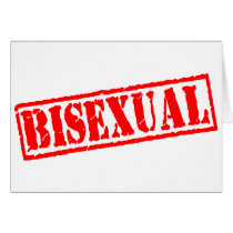 Bisexual Stamp Greeting Card