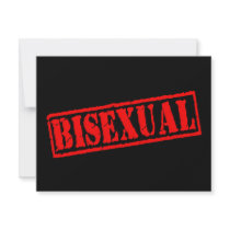 Bisexual Stamp Custom Invitations