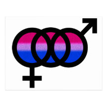 Bisexual Symbol Postcards