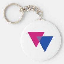 BISEXUAL TRIANGLE SYMBOL KEYCHAINS